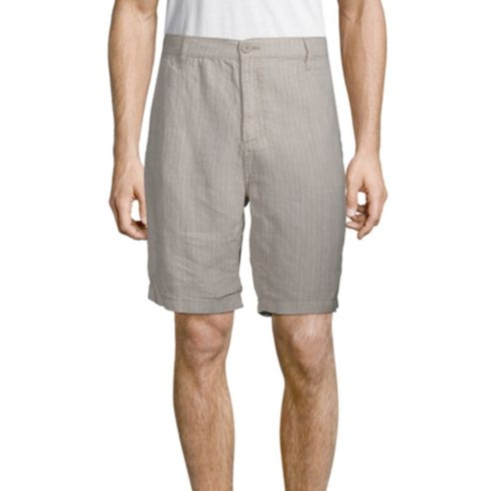 Saks Fifth Avenue Striped Linen Shorts